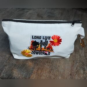NWT WhiteWestern Pencil / Makeup Bag Pounch